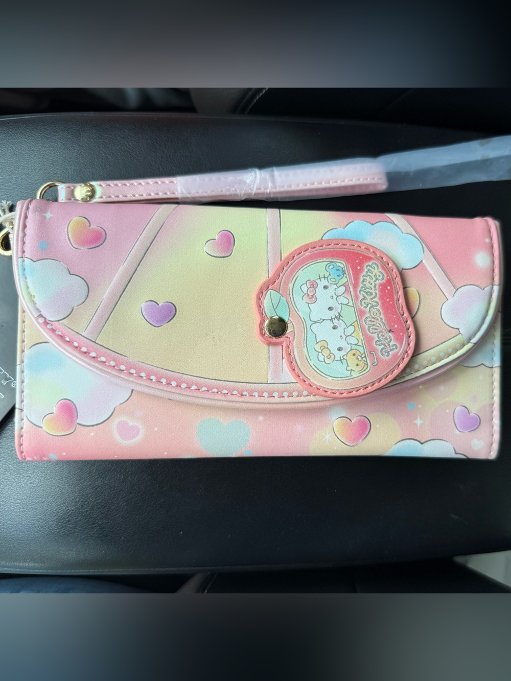 NWT Loungefly x Hello Kitty Pastel Cloud Long Wallet Wristlet | Sanrio